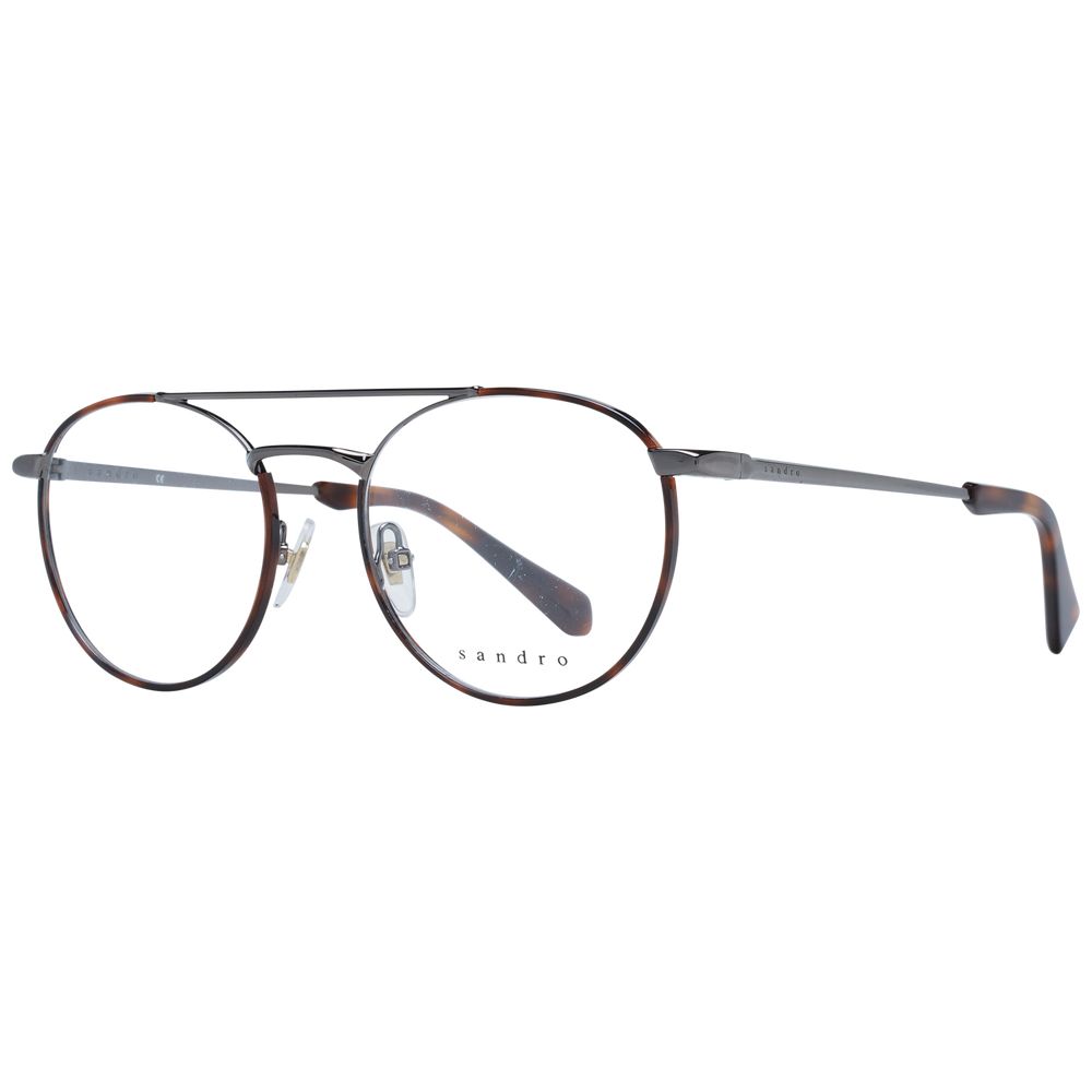 Sandro Gray Men’s Optical Frames – Gunmetal Round Design, 54mm