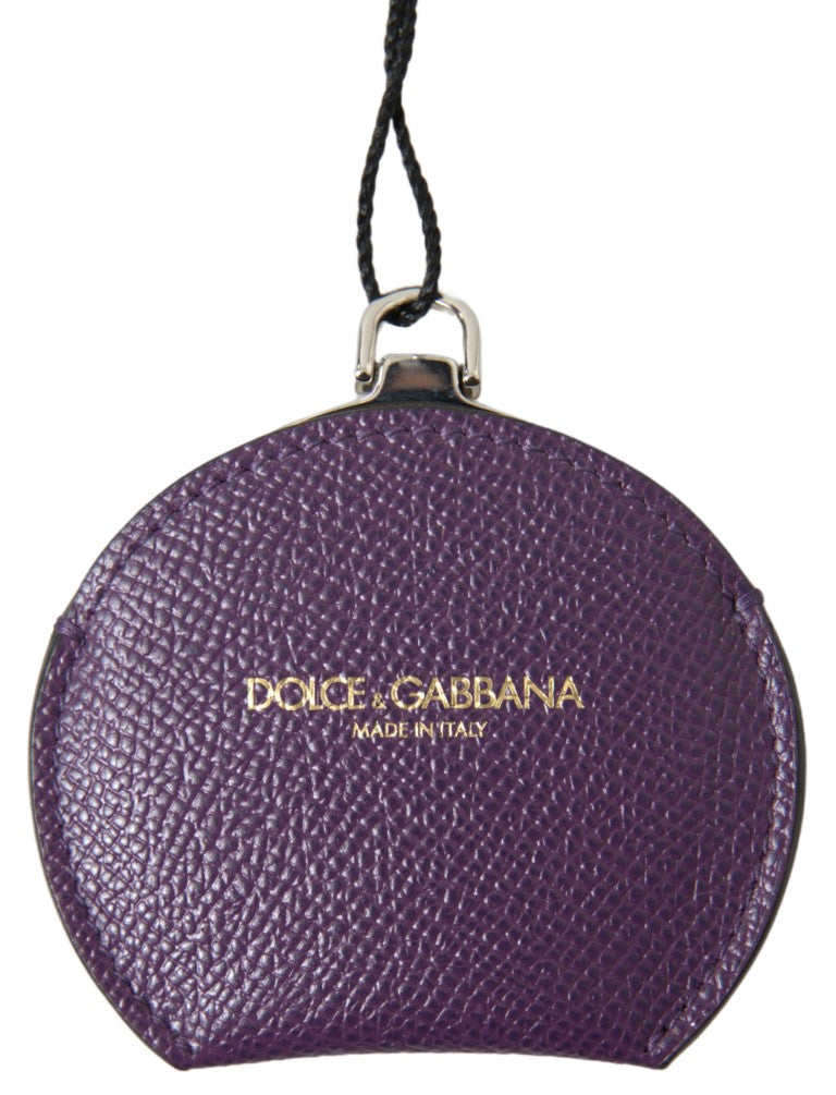 - Elegant Purple Leather Mirror Holder
