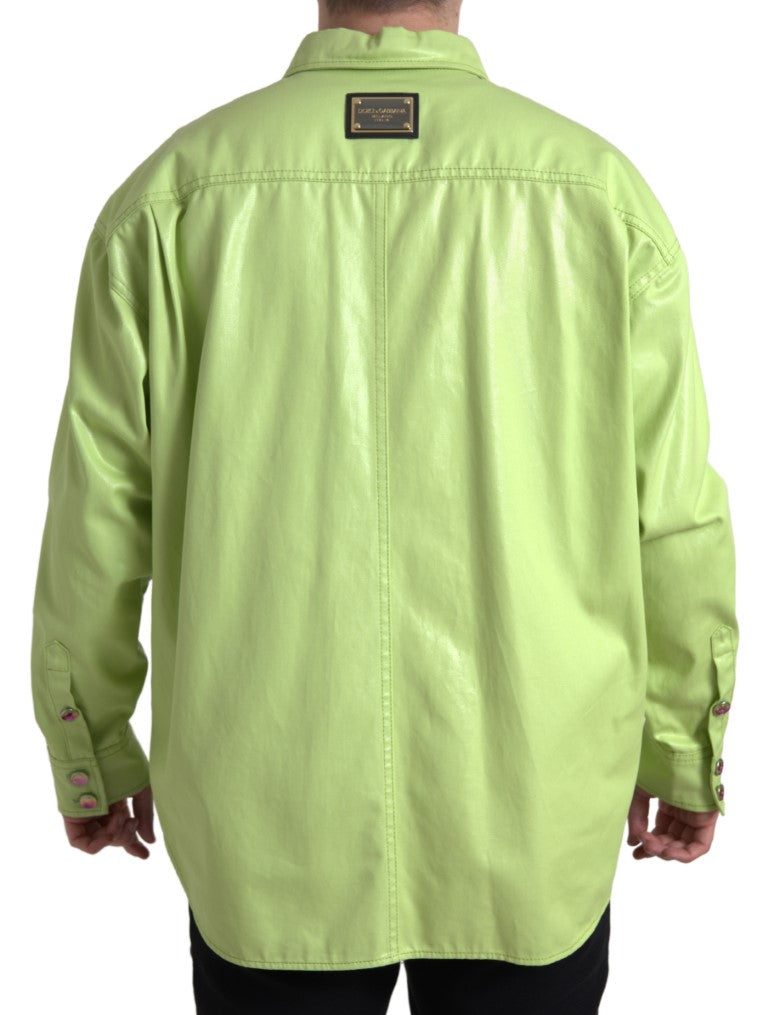 - Elegant Light Green Cotton Button Down Shirt