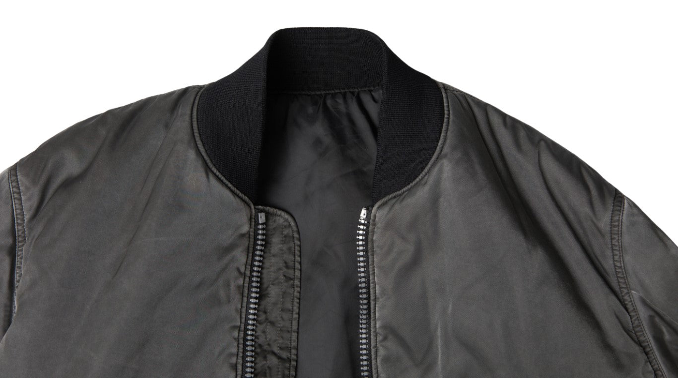 MM6 Maison Margiela Elegant Gray Bomber Jacket