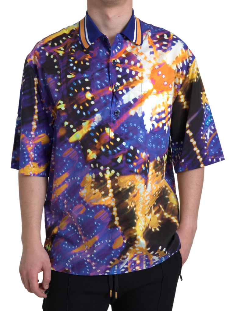 - Multicolor Cotton Polo Shirt with Logo Detail