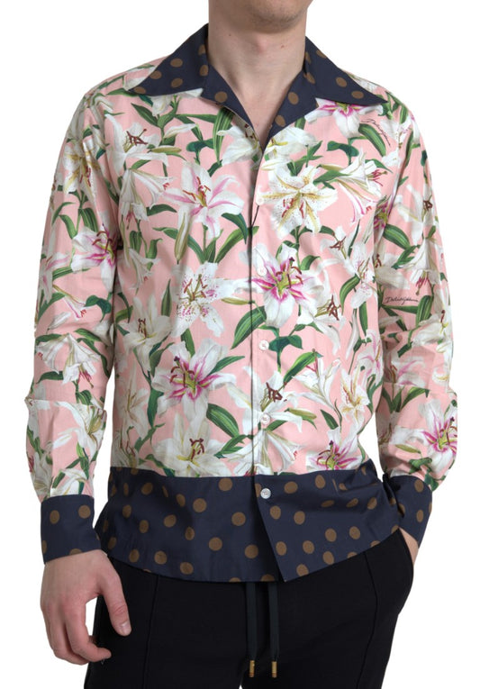 - Elegant Slim Fit Pink Casual Shirt