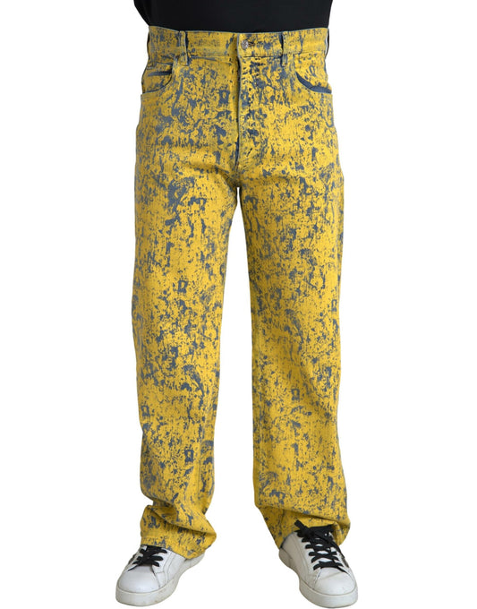 - Italian Designer Straight Denim Jeans