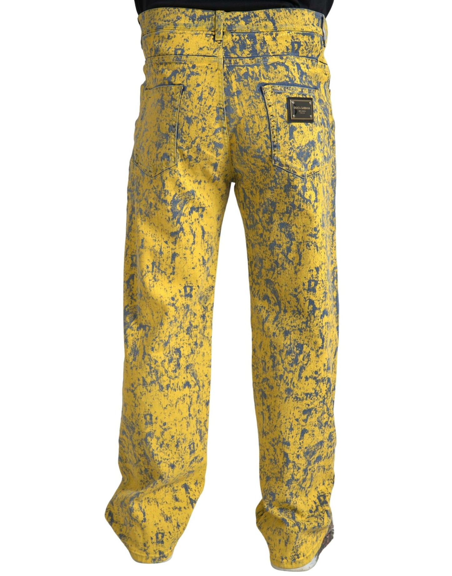 - Italian Designer Straight Denim Jeans