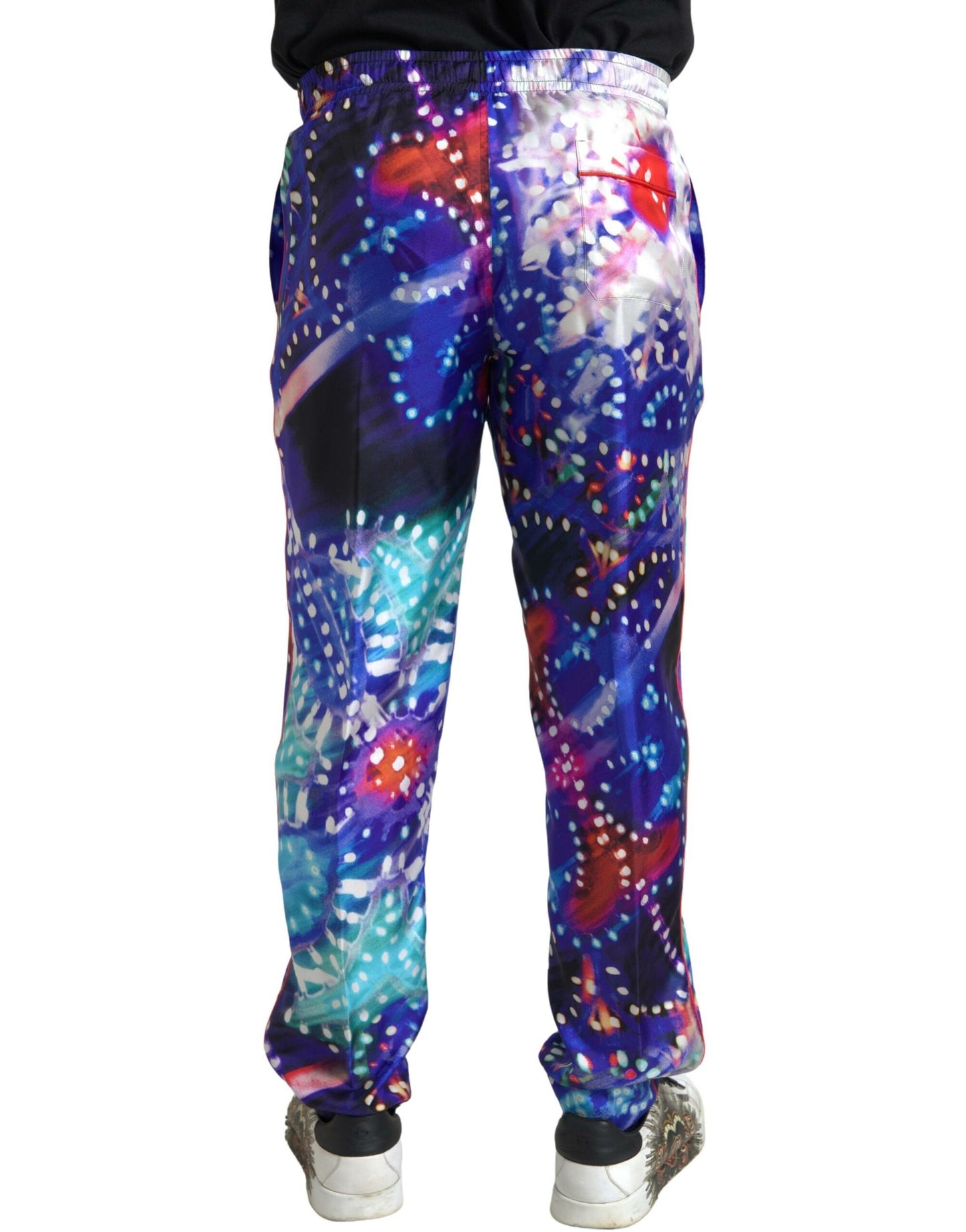 - Multicolor Silk Jogger Pants
