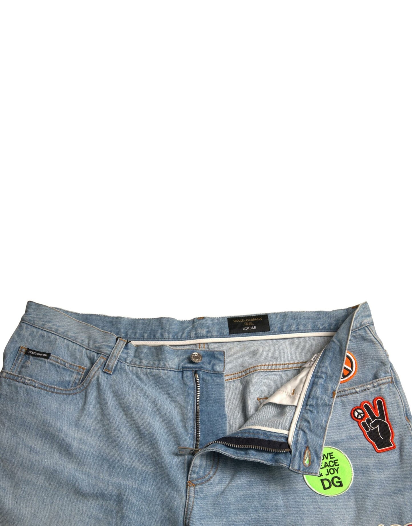 - Elegant Light Blue Denim Bermuda Shorts