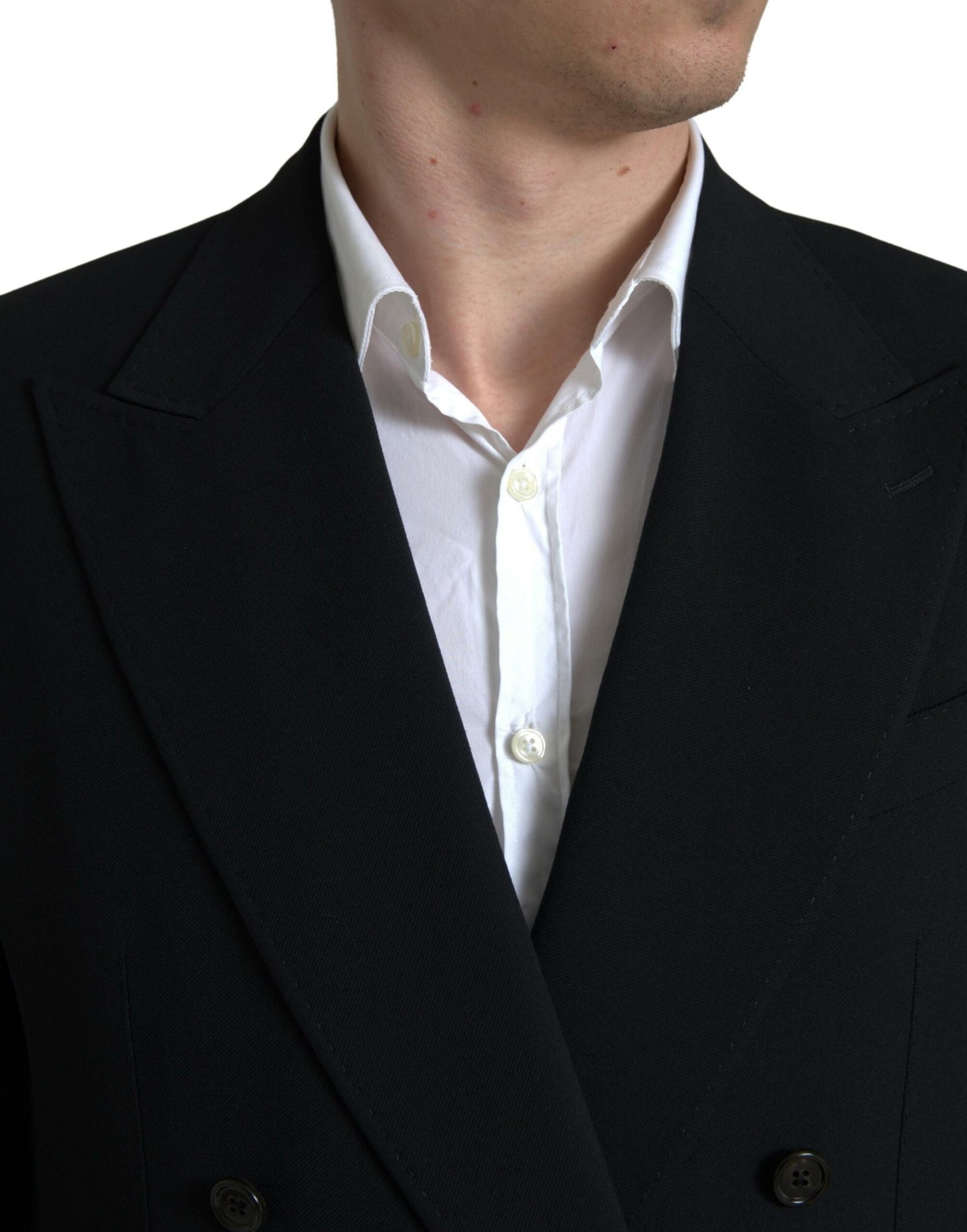 - Elegant Slim Fit Double Breasted Suit