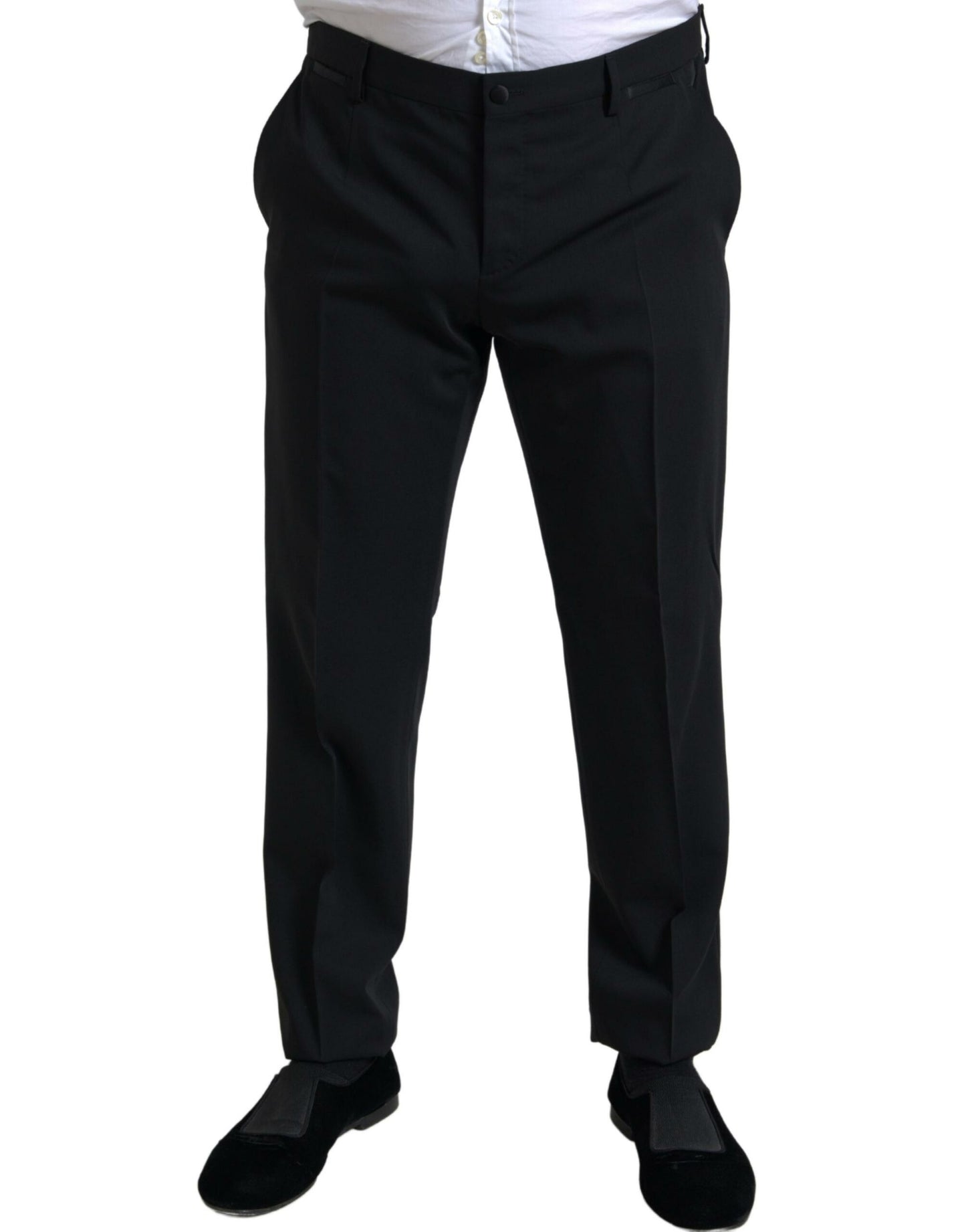 - Elegant Black Slim Fit Two-Piece Suit