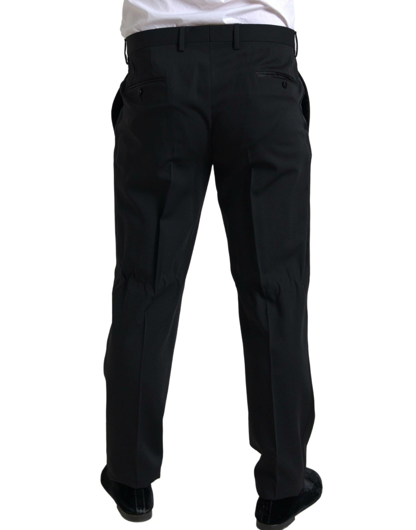 - Elegant Black Slim Fit Two-Piece Suit