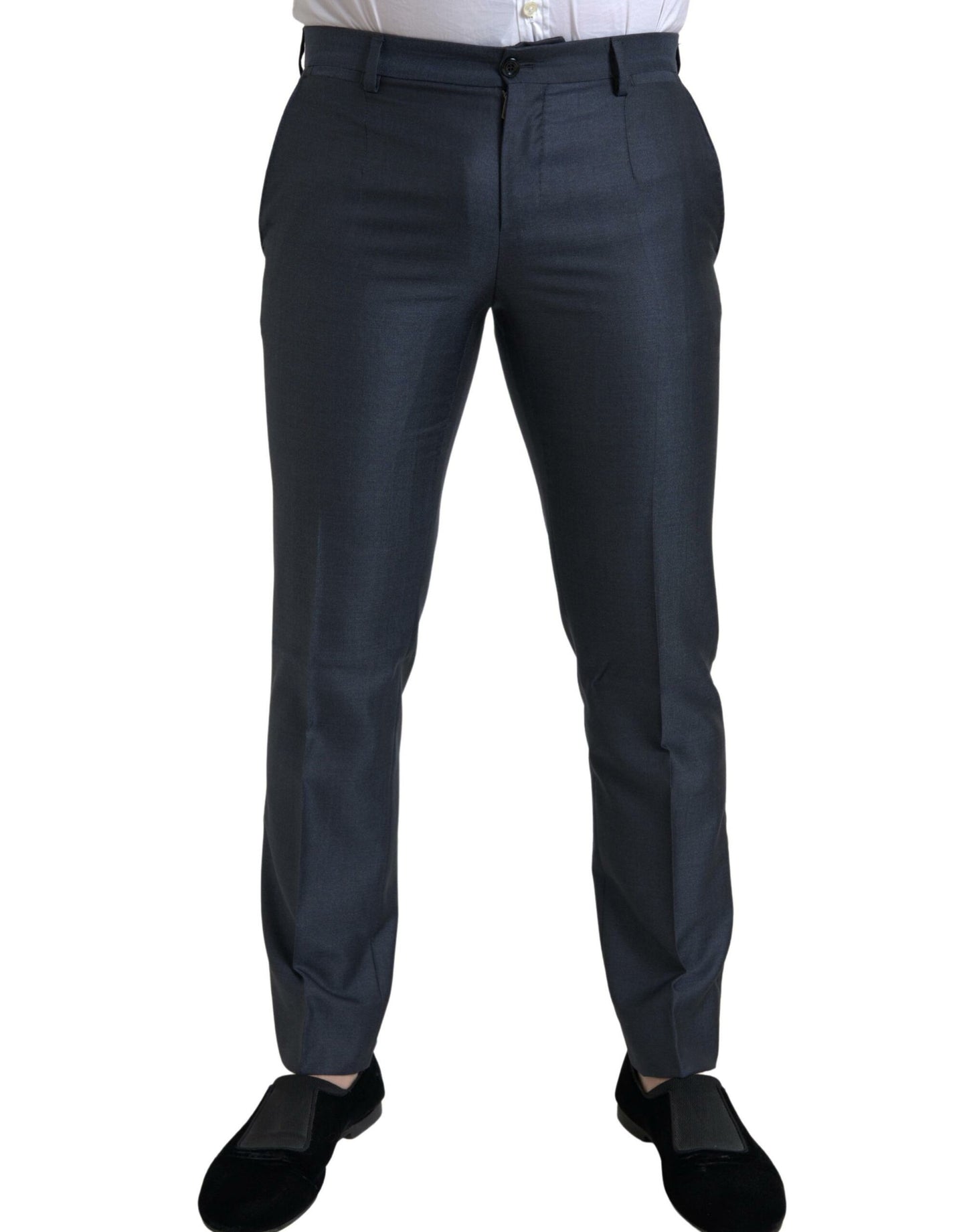 - Elegant Blue Silk Blend Martini Suit