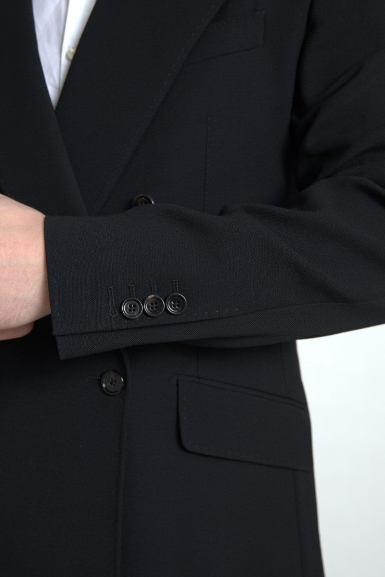 - Elegant Slim Fit Double Breasted Suit