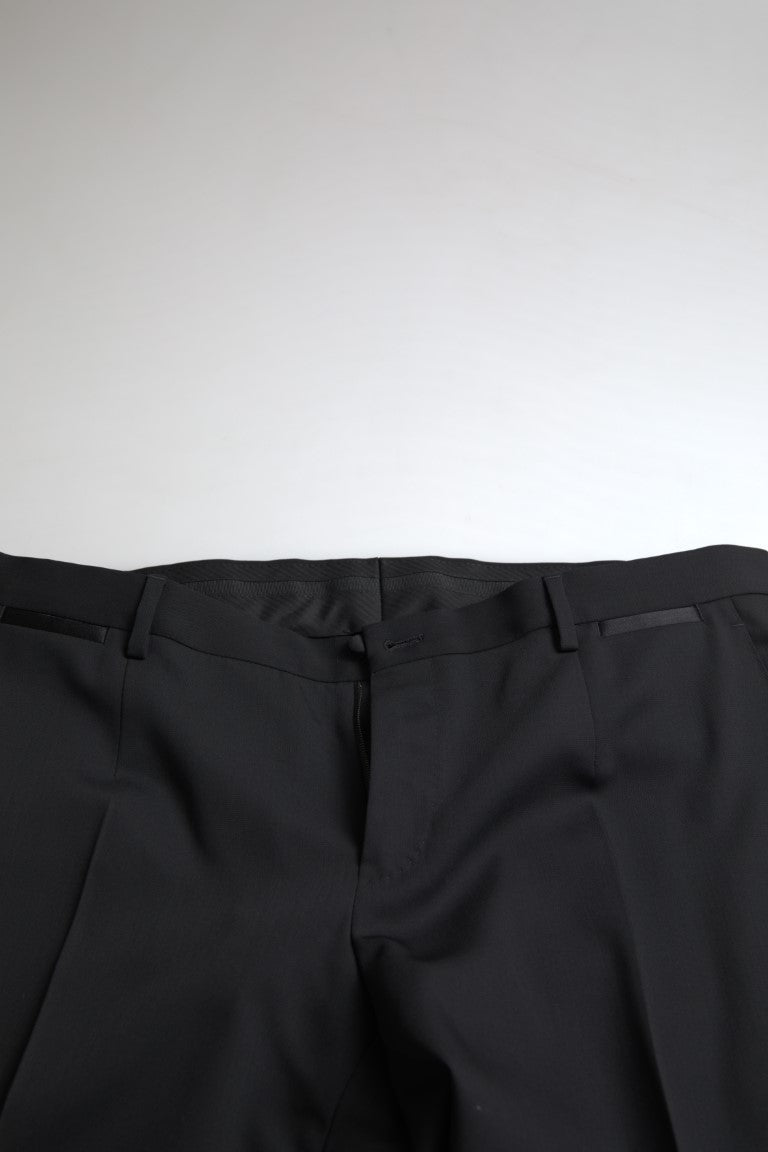 - Elegant Black Slim Fit Two-Piece Suit