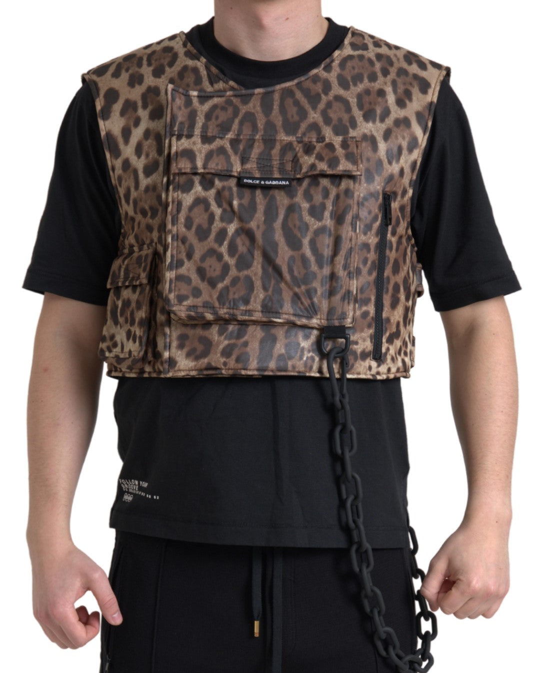- Silk Leopard Vest Exclusive Sportswear