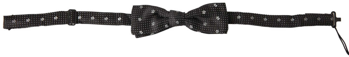 - Elegant Black Silk Bow Tie