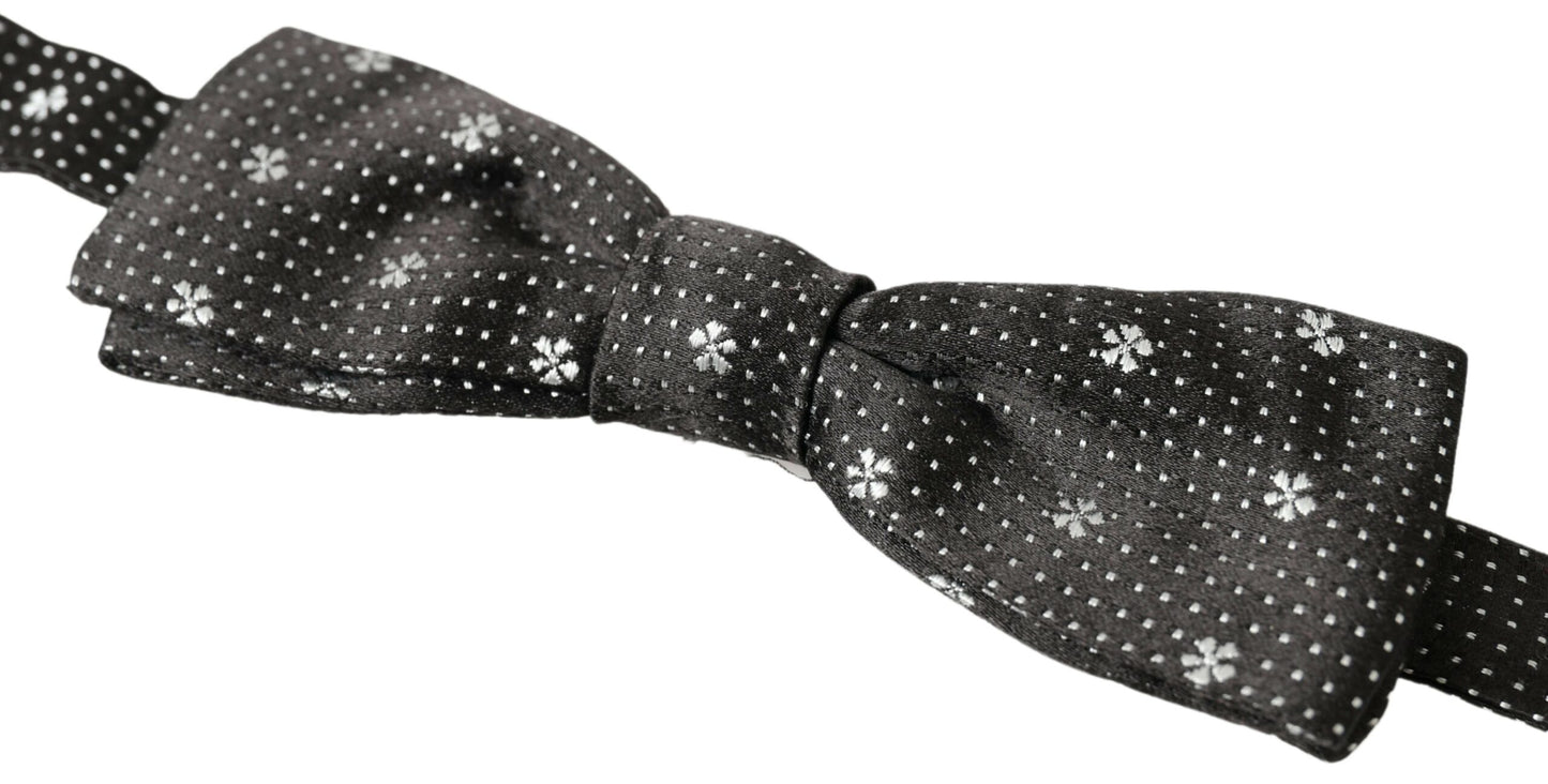 - Elegant Black Silk Bow Tie
