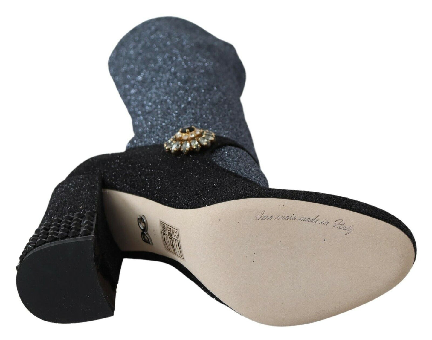 - Glamorous Crystal-Embellished Booties