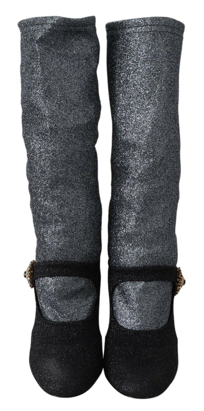 - Glamorous Crystal-Embellished Booties