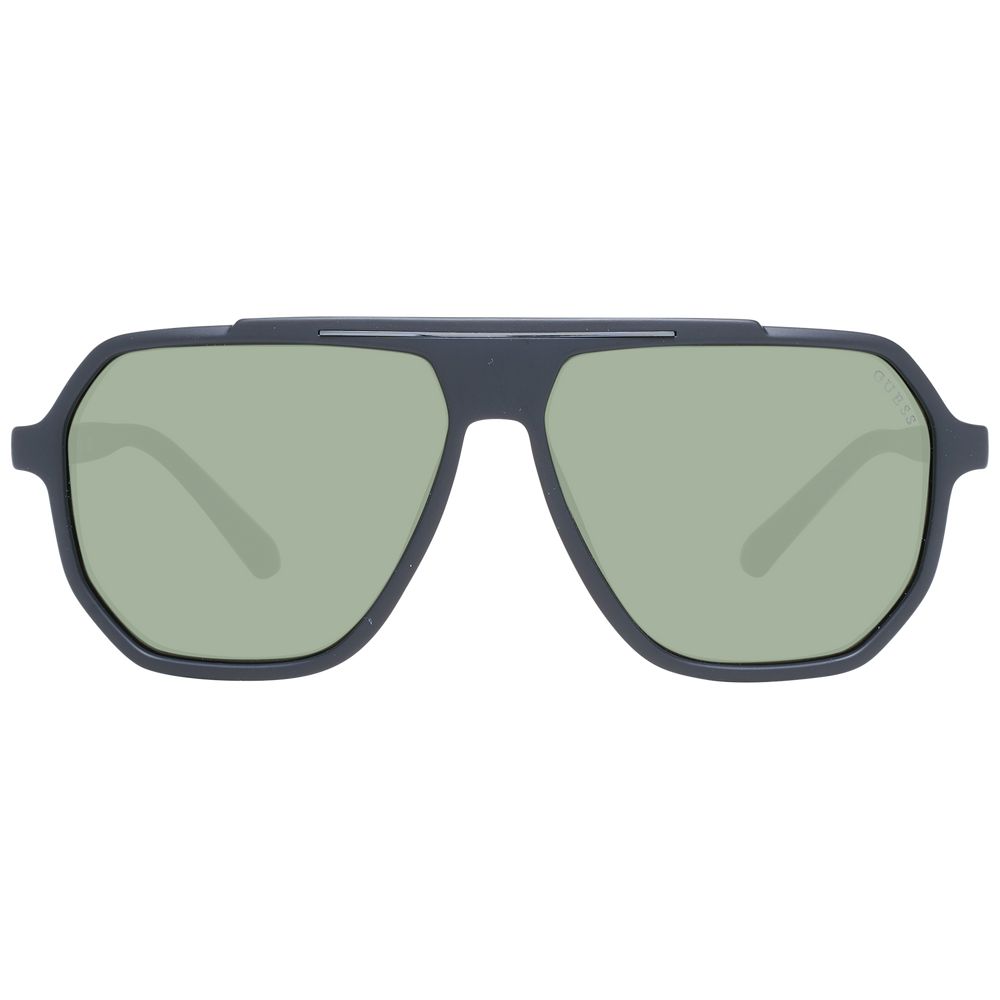 Guess Black Men's Sunglasses - Stylish Aviator Design