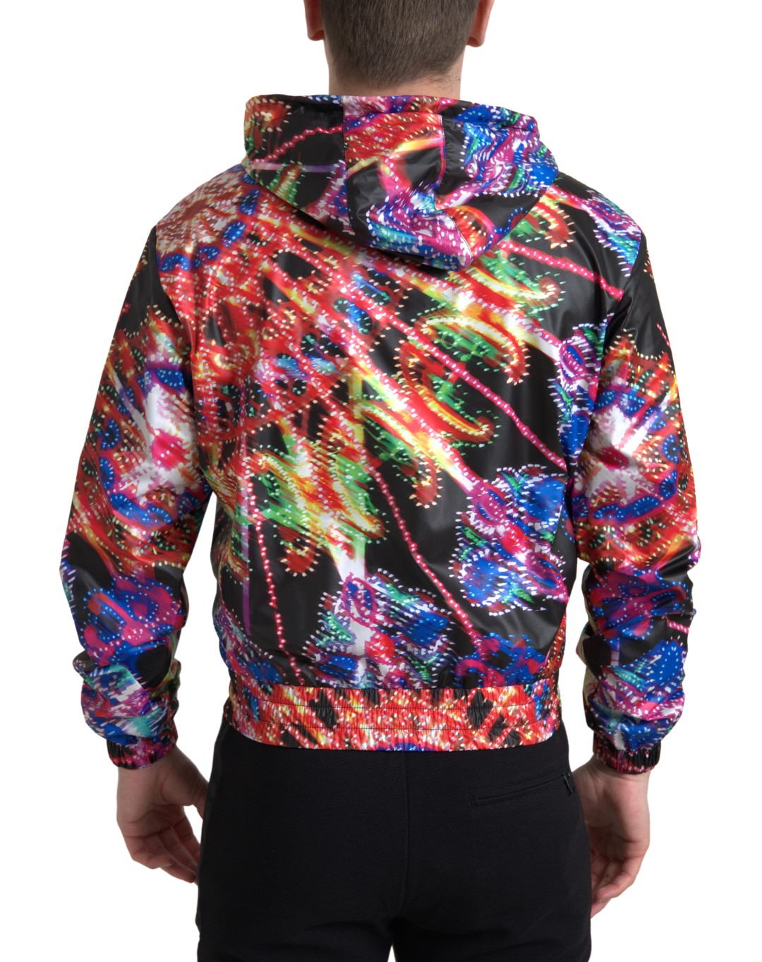 - Multicolor Full Zip Hooded Sweater