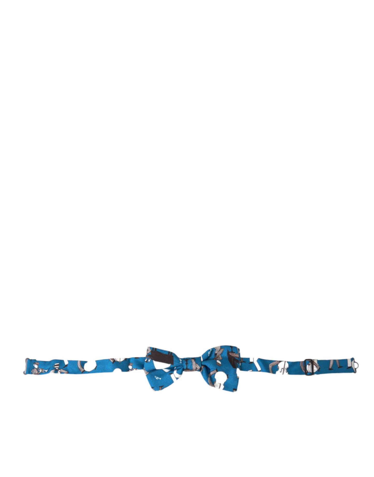 - Elegant Silk Blue Jazz Club Bow Tie
