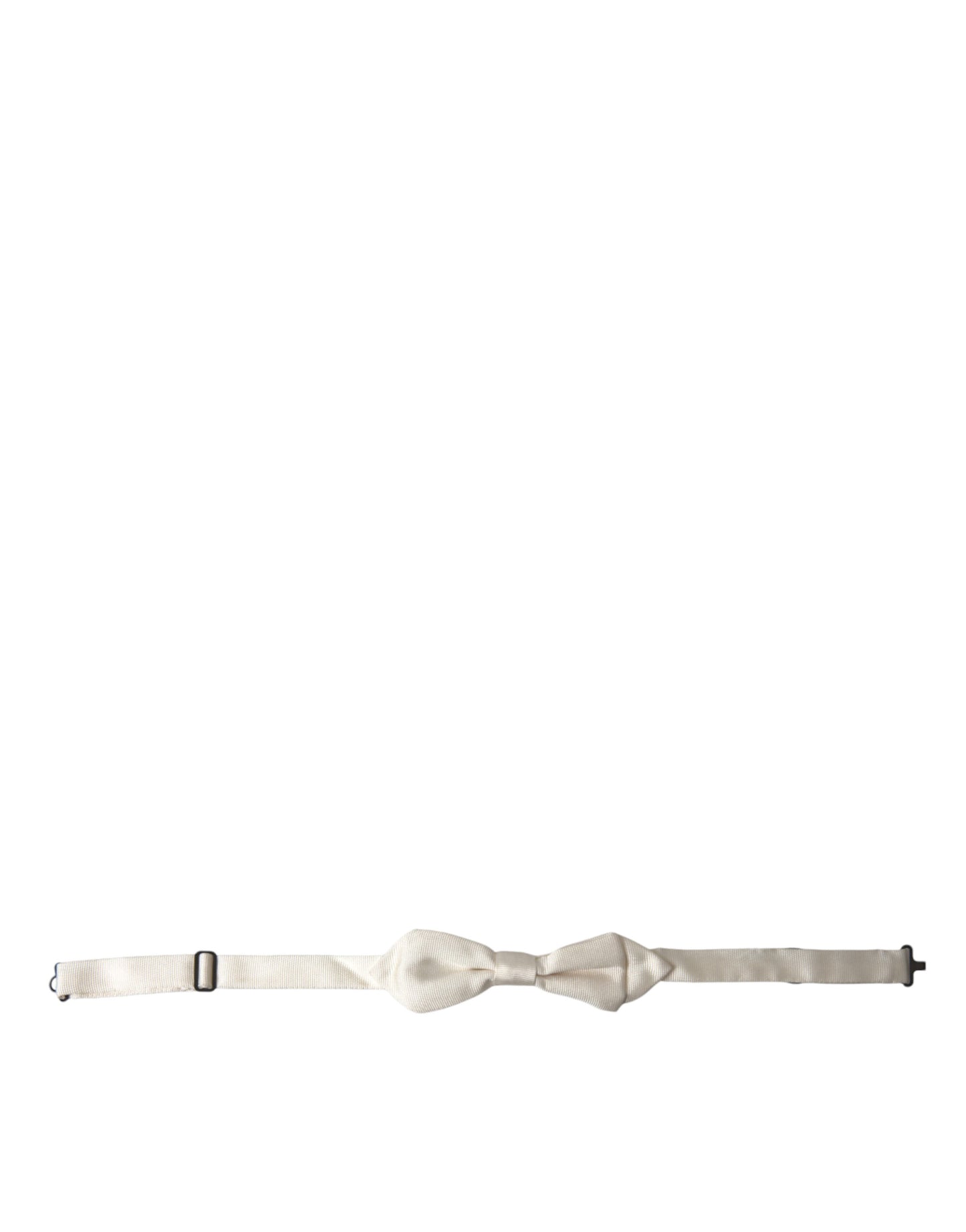 - Elegant White Silk Bow Tie