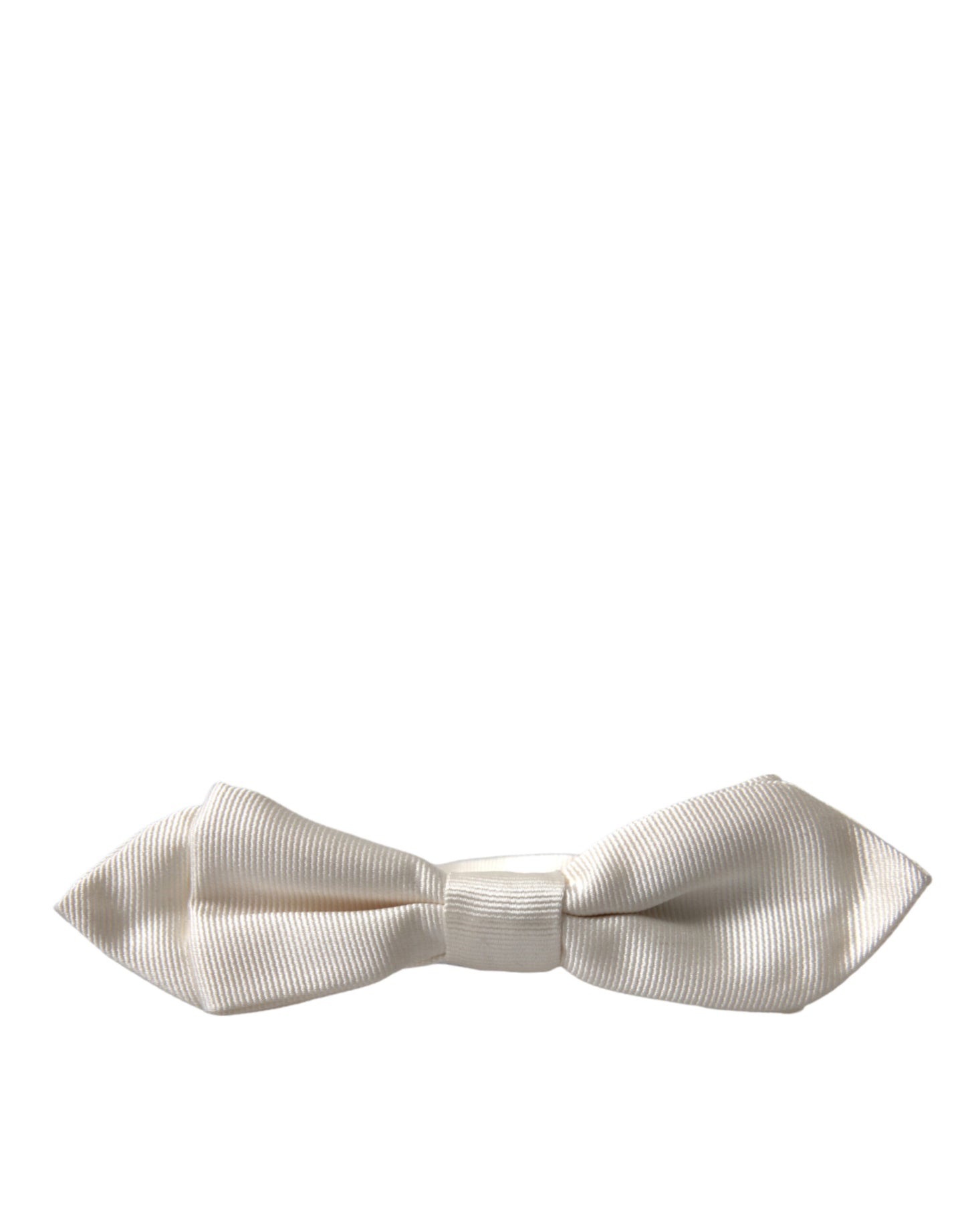 - Elegant White Silk Bow Tie