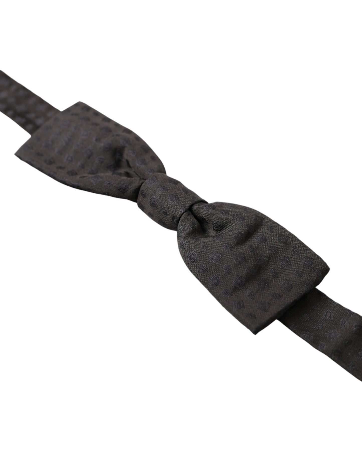 - Elegant Brown Fantasy Silk Bow Tie