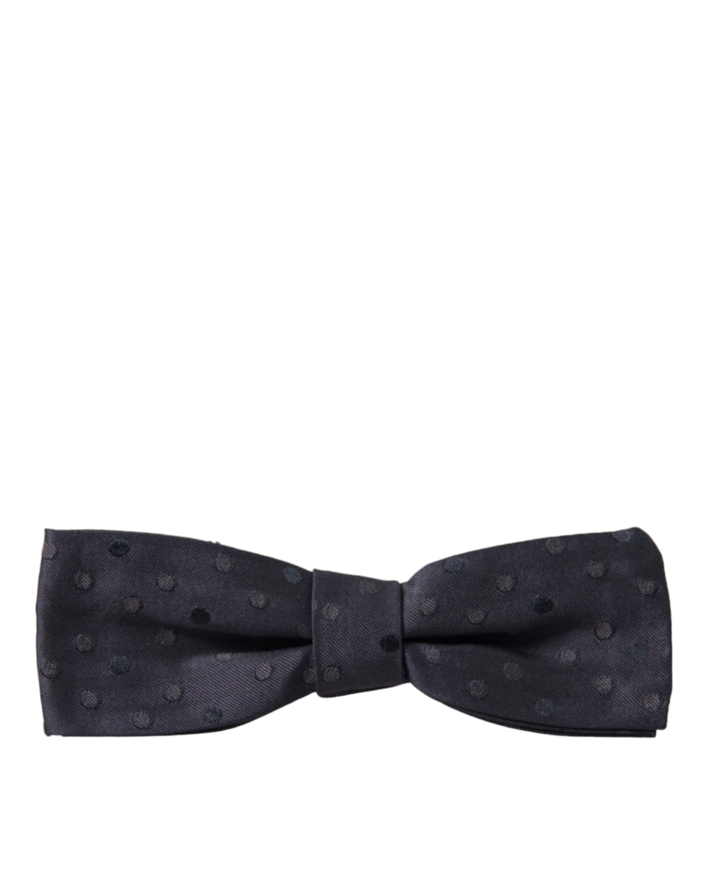 Dolce & Gabbana Blue Polka Dot Silk Adjustable Neck Bow Tie