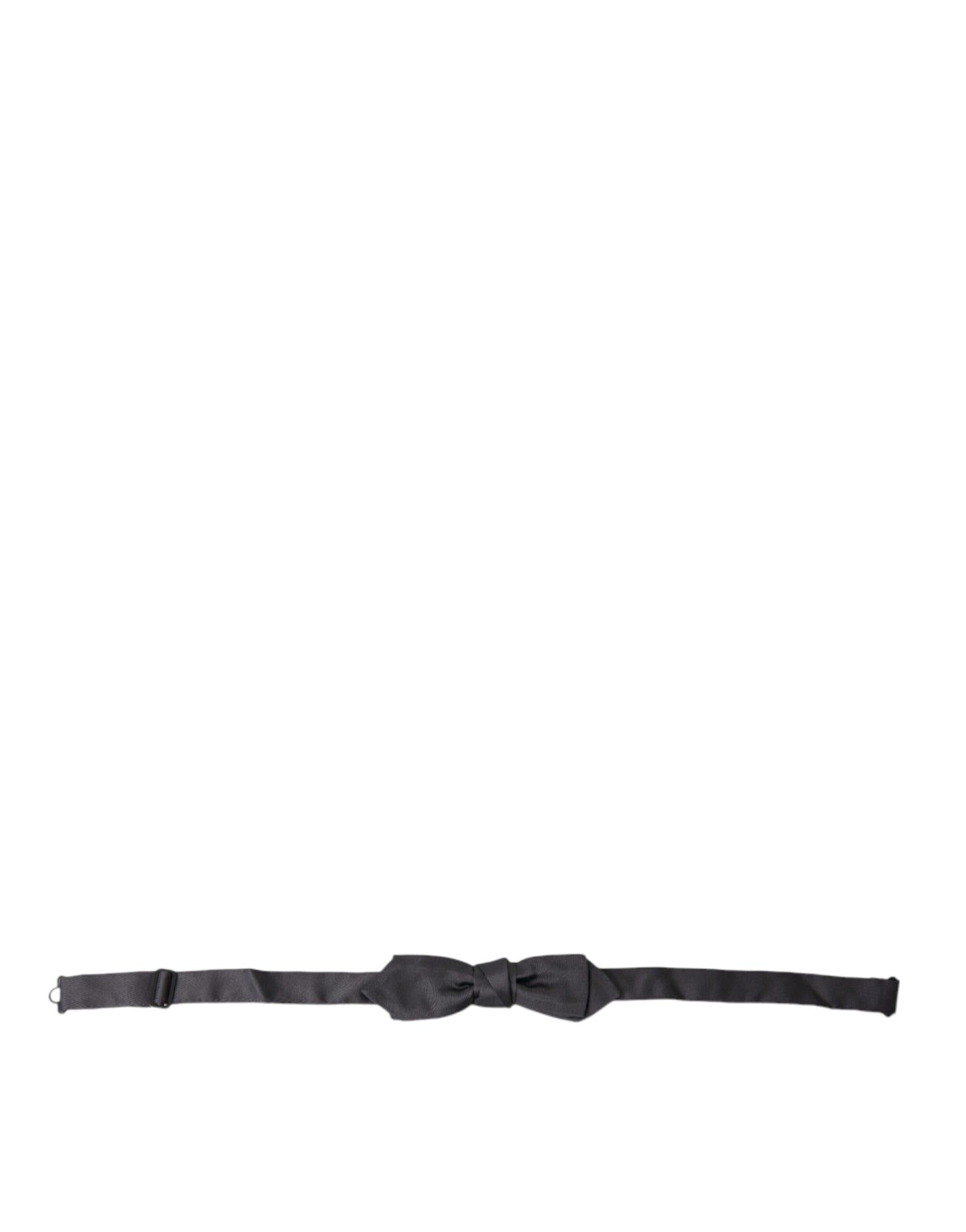 - Elegant Anthracite Silk Bow Tie