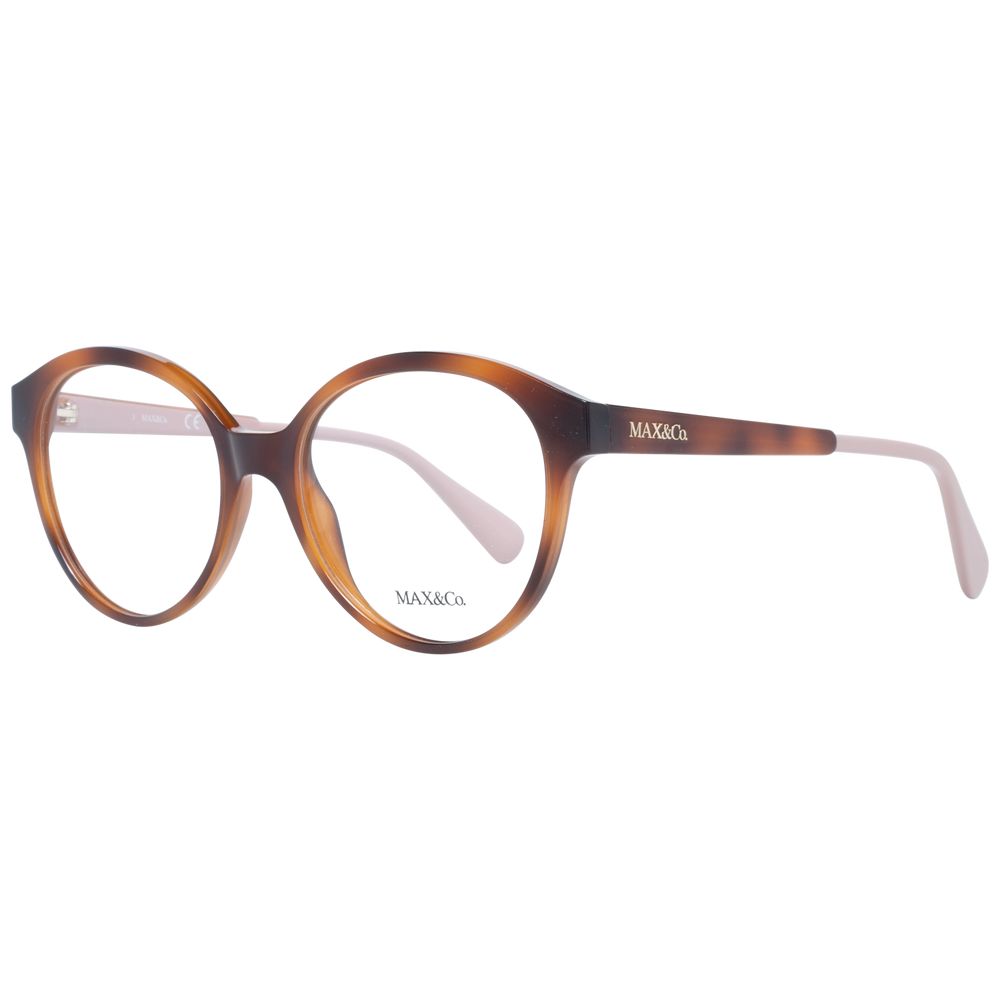 Max & Co Women’s Optical Glasses – Brown Round Frame, 53mm