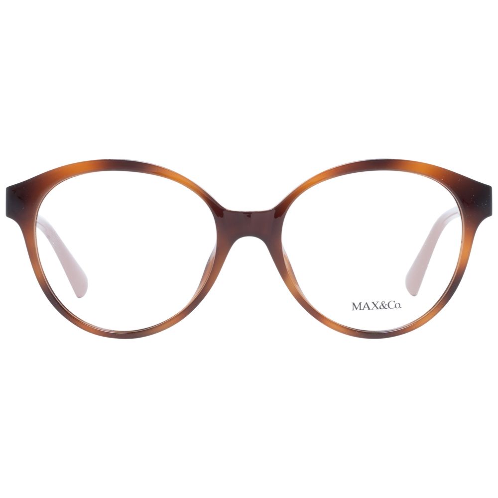Max & Co Women’s Optical Glasses – Brown Round Frame, 53mm