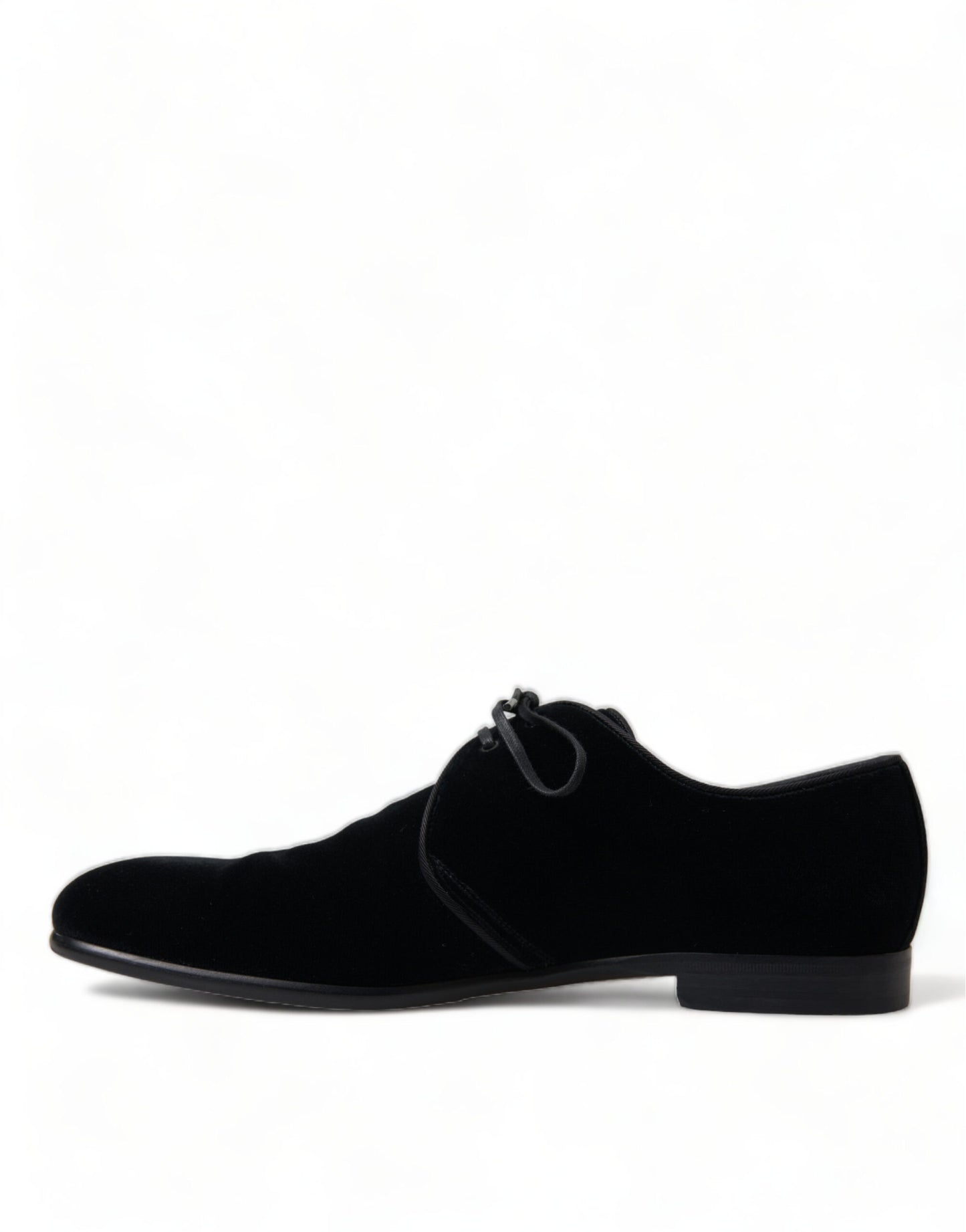 - Elegant Black Velvet Derby Dress Shoes