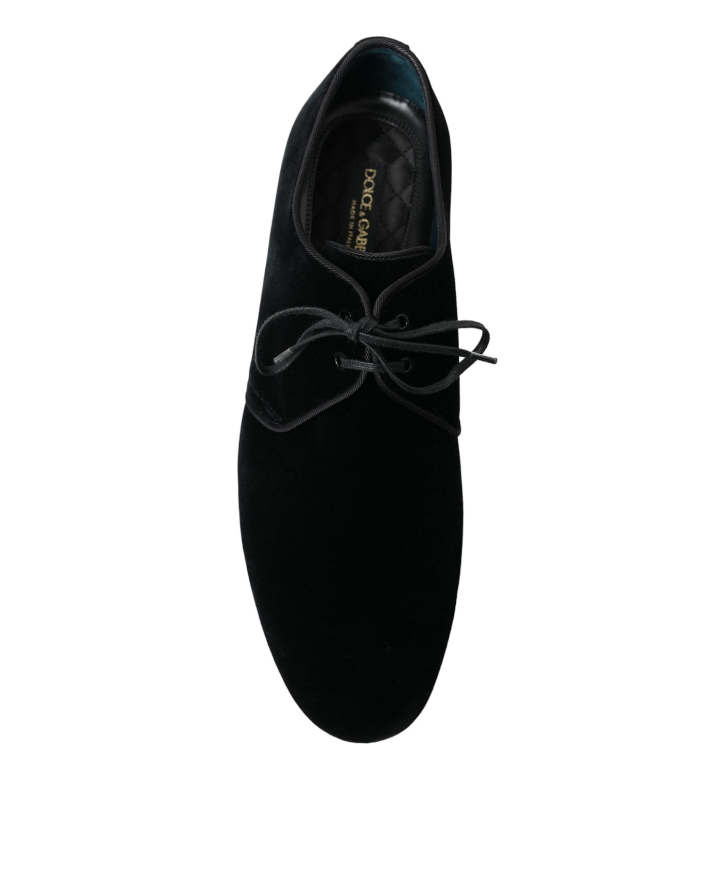 - Elegant Black Velvet Derby Dress Shoes