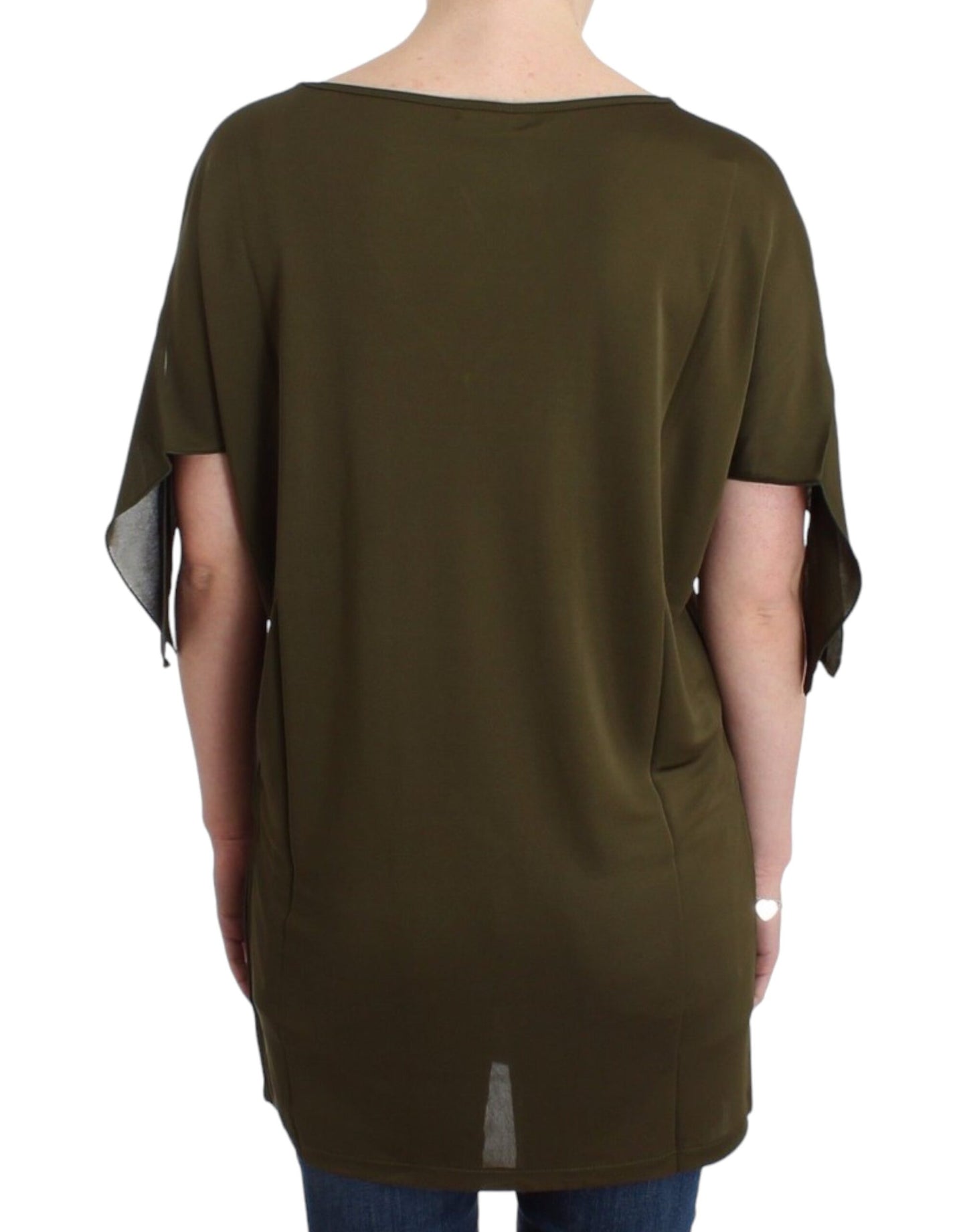 - Emerald Elegance Rayon Blouse