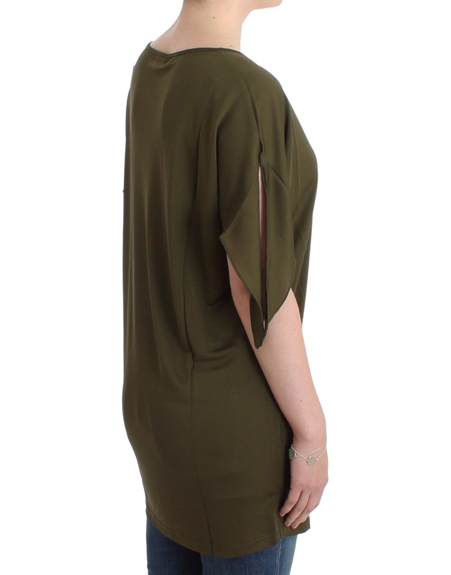- Emerald Elegance Rayon Blouse