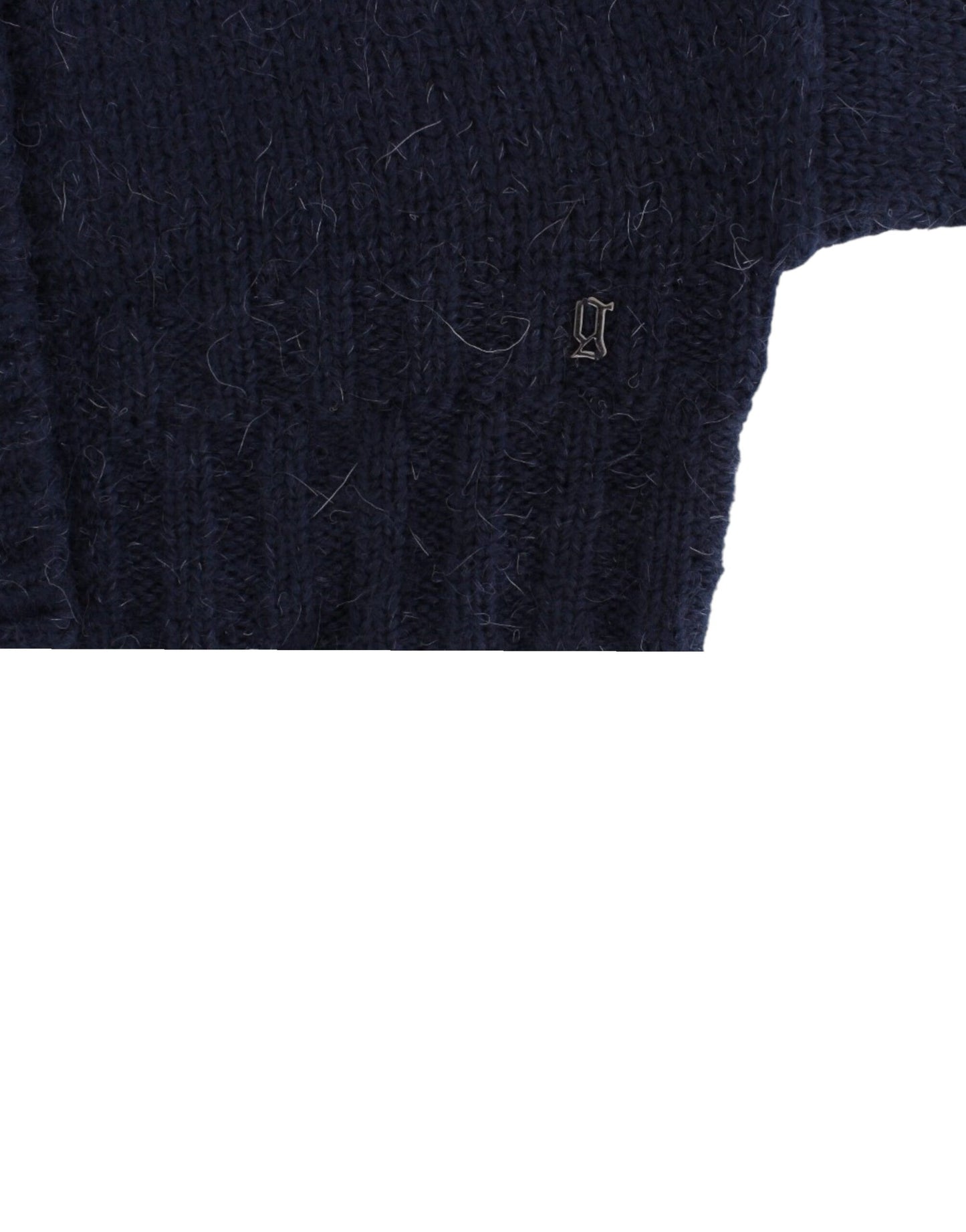 - Chic Cropped Blue Cardigan