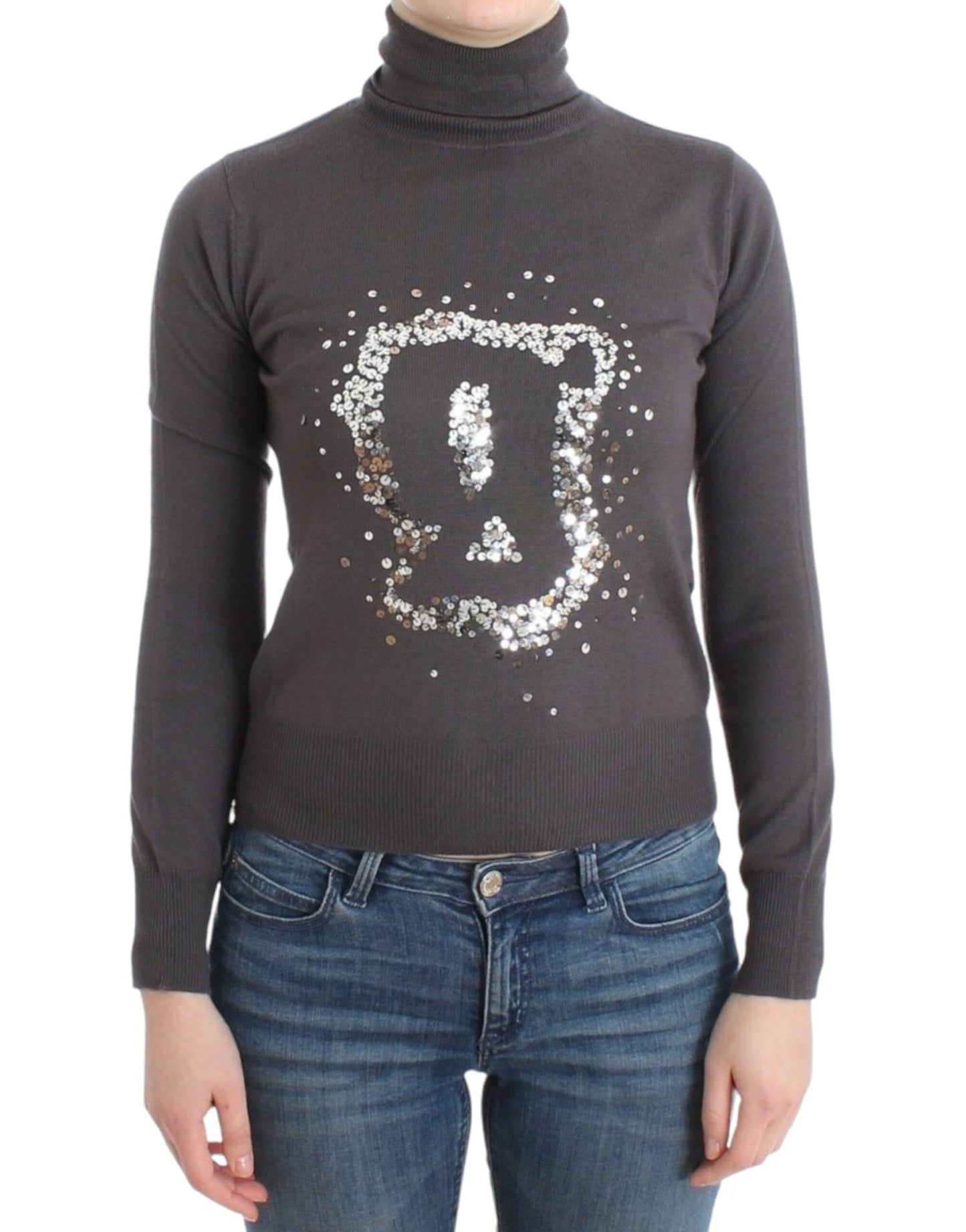 - Elegant Virgin Wool Turtleneck Sweater