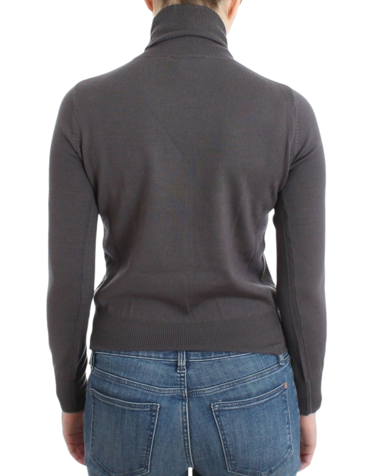 - Elegant Virgin Wool Turtleneck Sweater