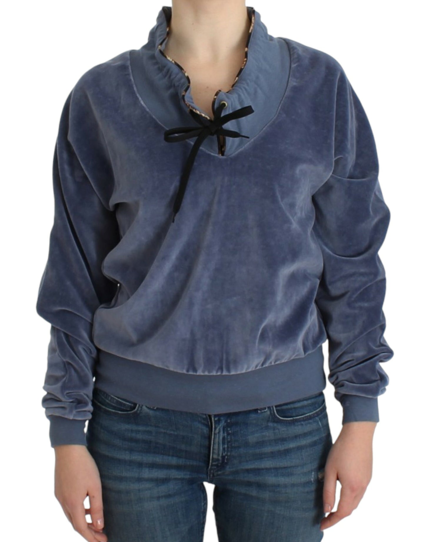 - Elegant Mock Sweater with Rhinestone Detail