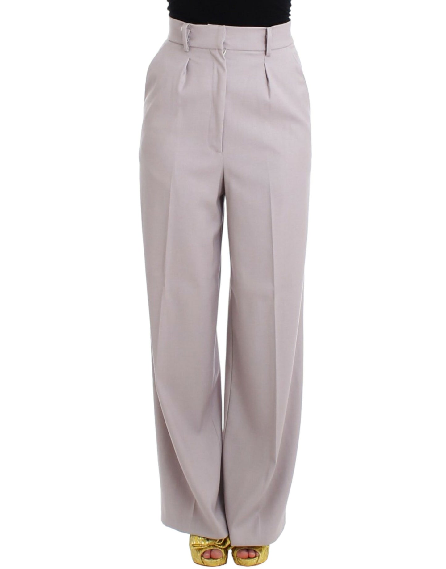 - Sophisticated High Waisted Gray Pants