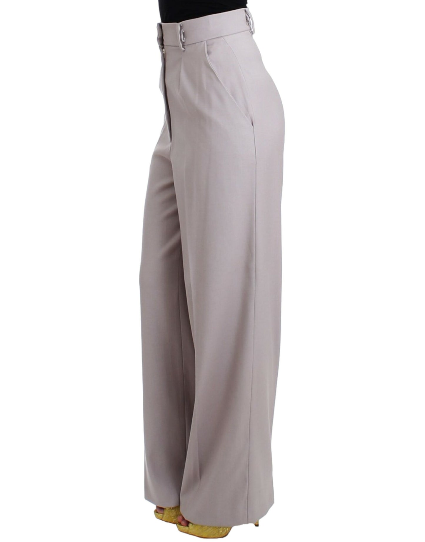- Sophisticated High Waisted Gray Pants