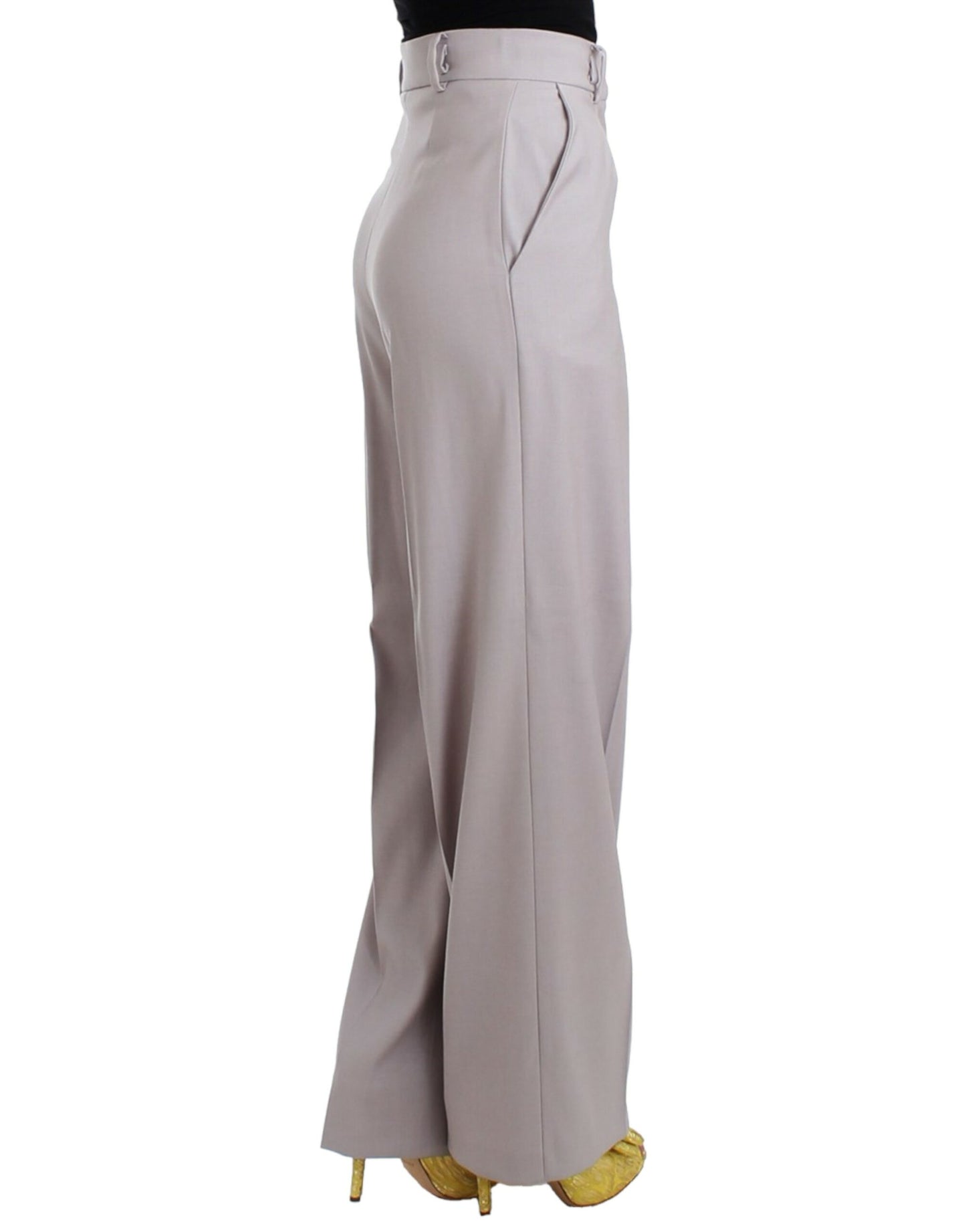 - Sophisticated High Waisted Gray Pants