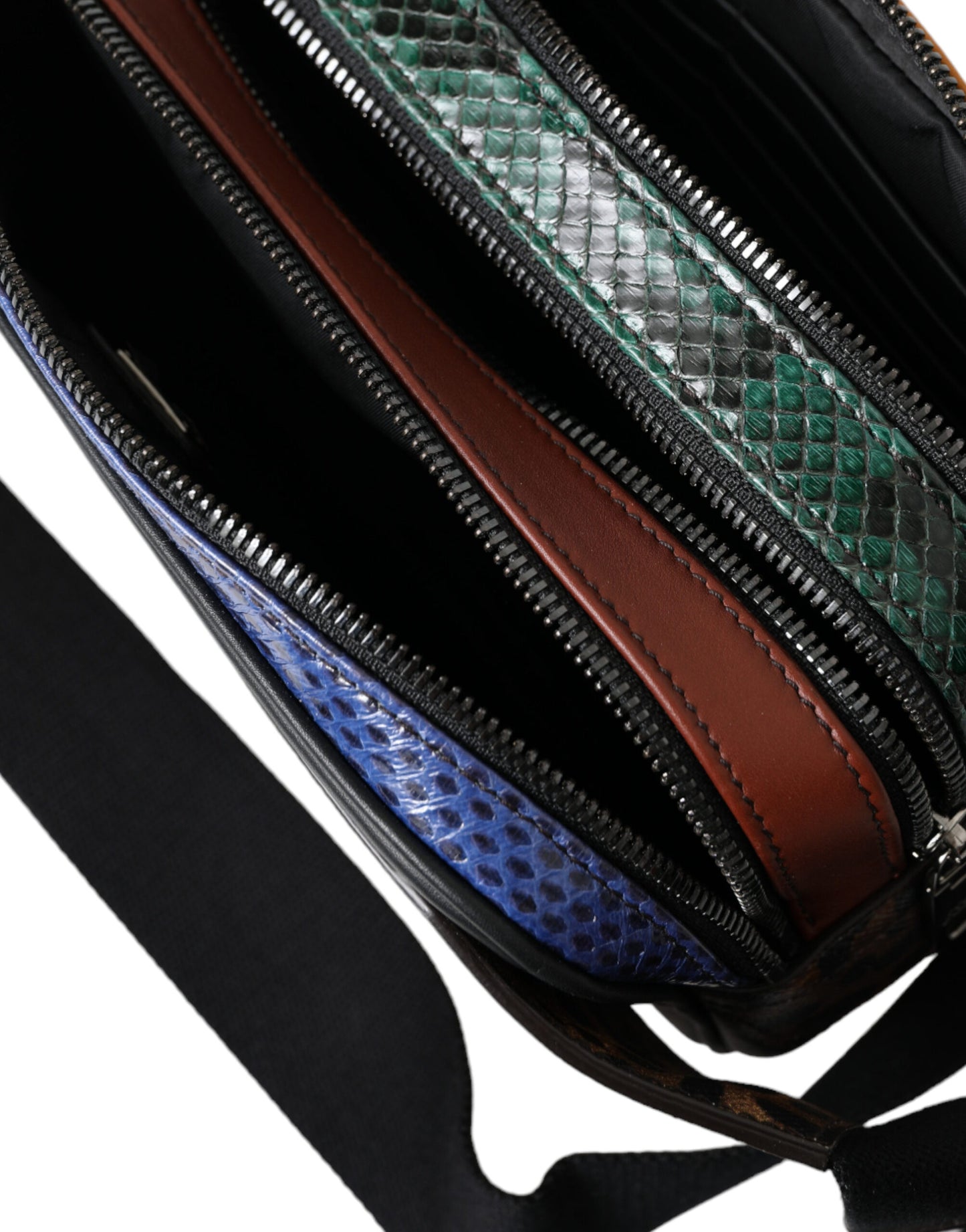 - Exotic Leather Leopard Belt Bag