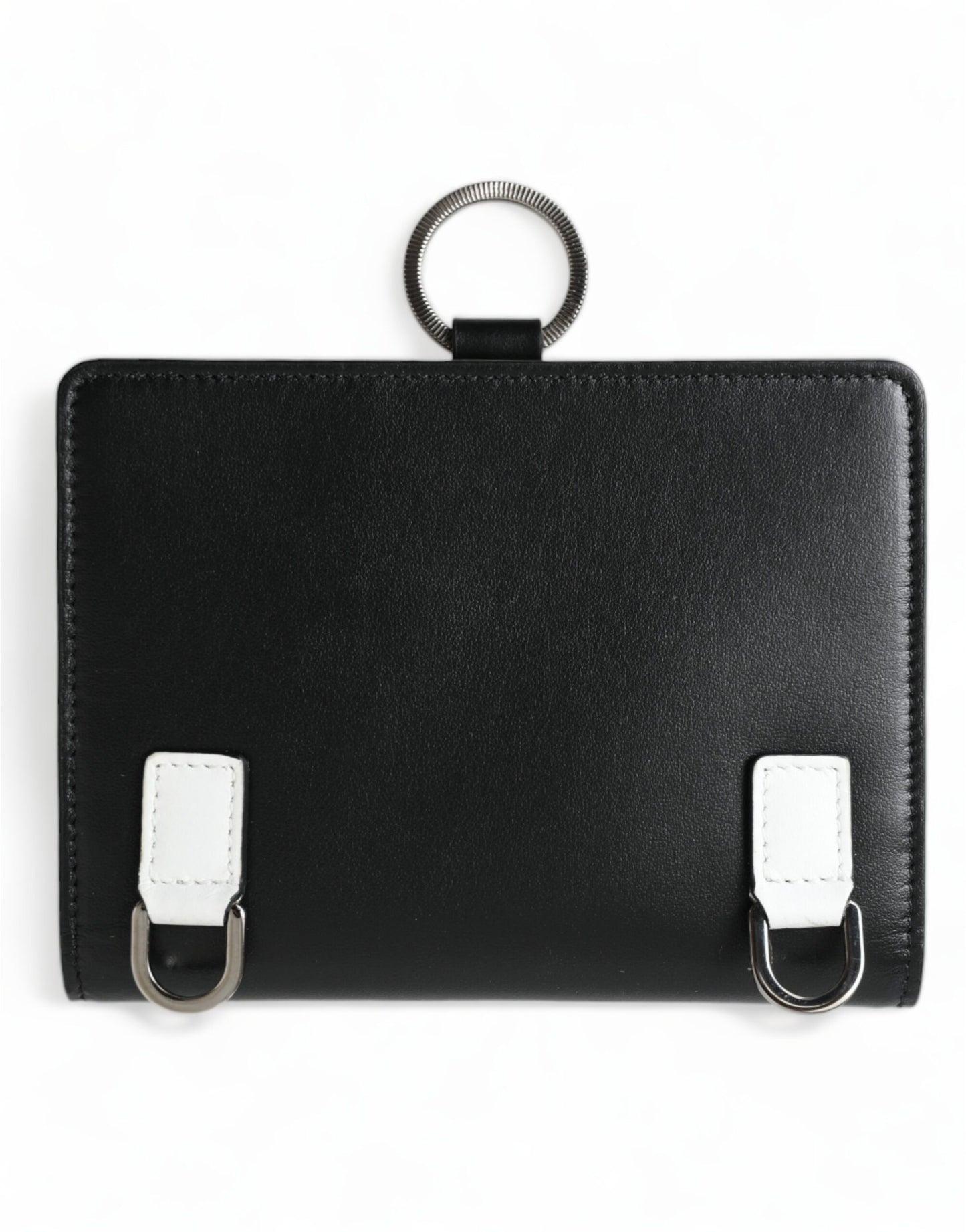 - Elegant Black Leather Crystal Card Holder Wallet