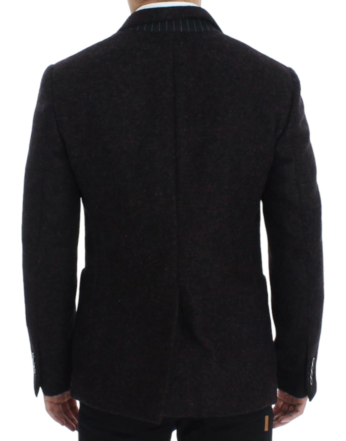 - Bordeaux Alpaga Two-Button Blazer Jacket