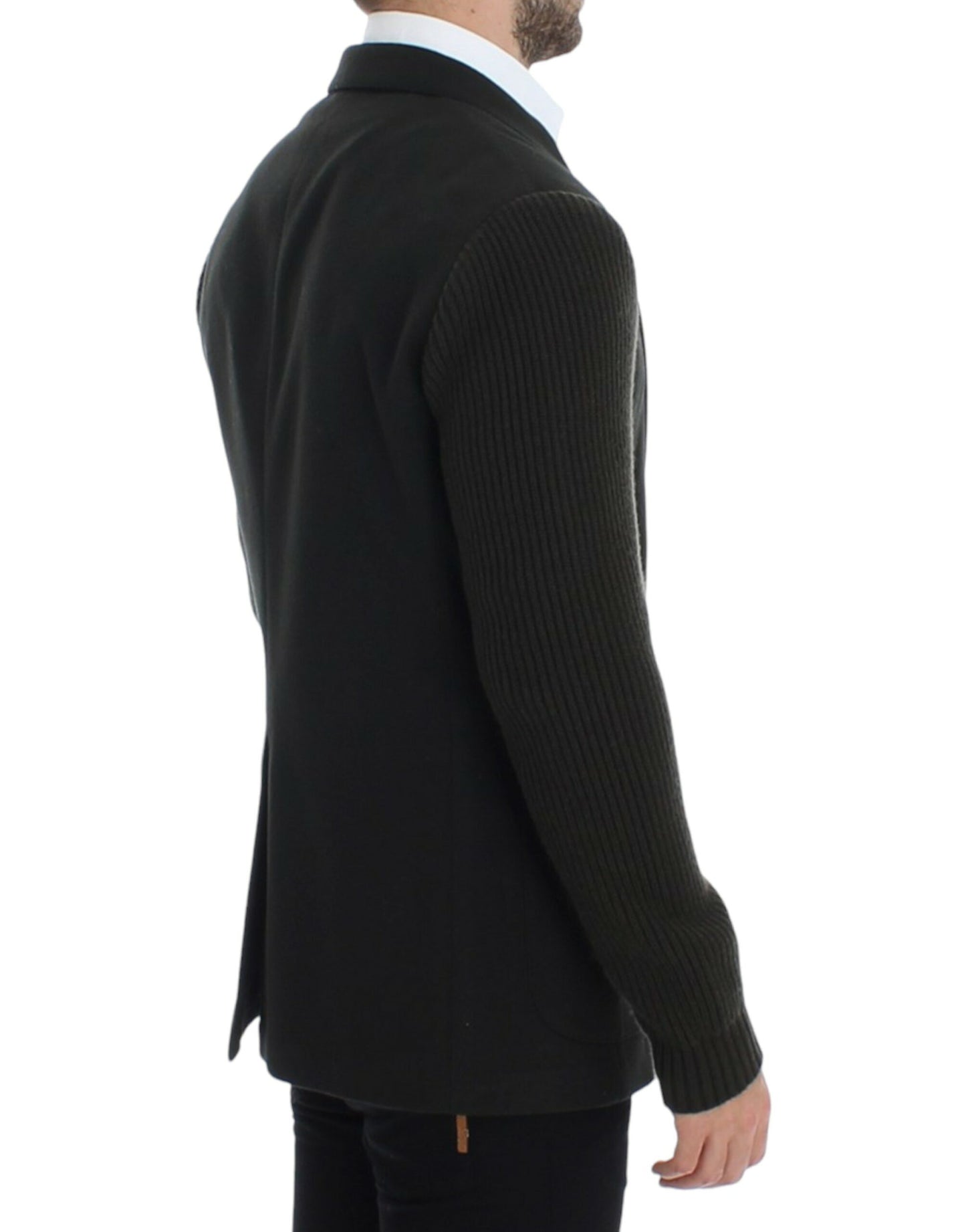 - Elegant Green Cashmere Blazer Jacket