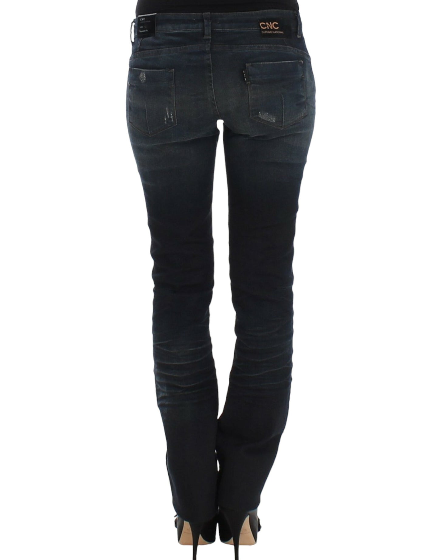 - Chic Superskinny Blue Denim Jeans