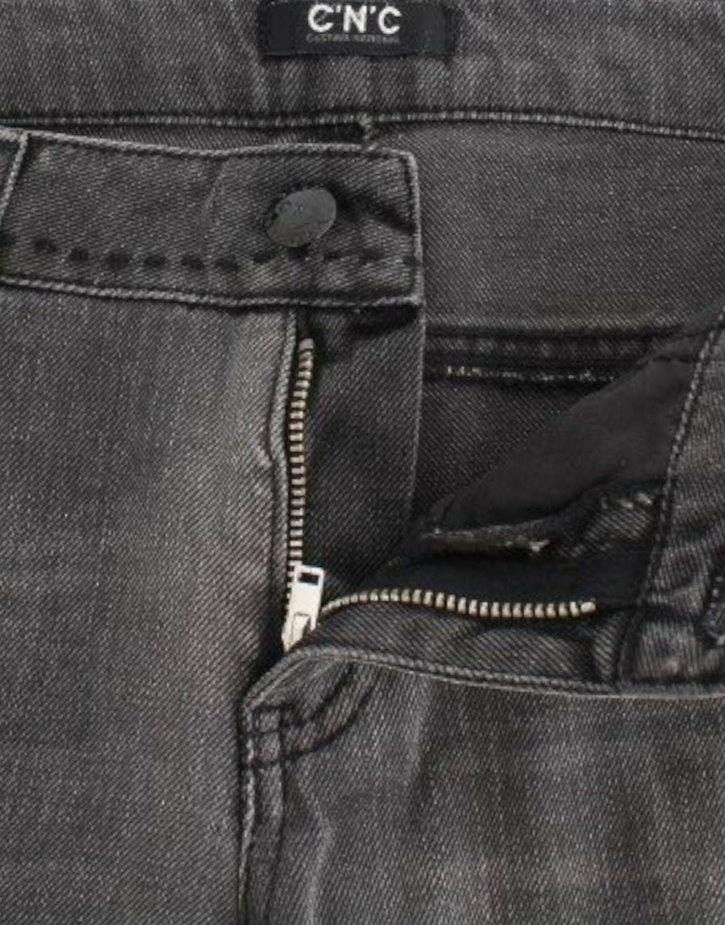- Chic Gray Straight Leg Denim Delight