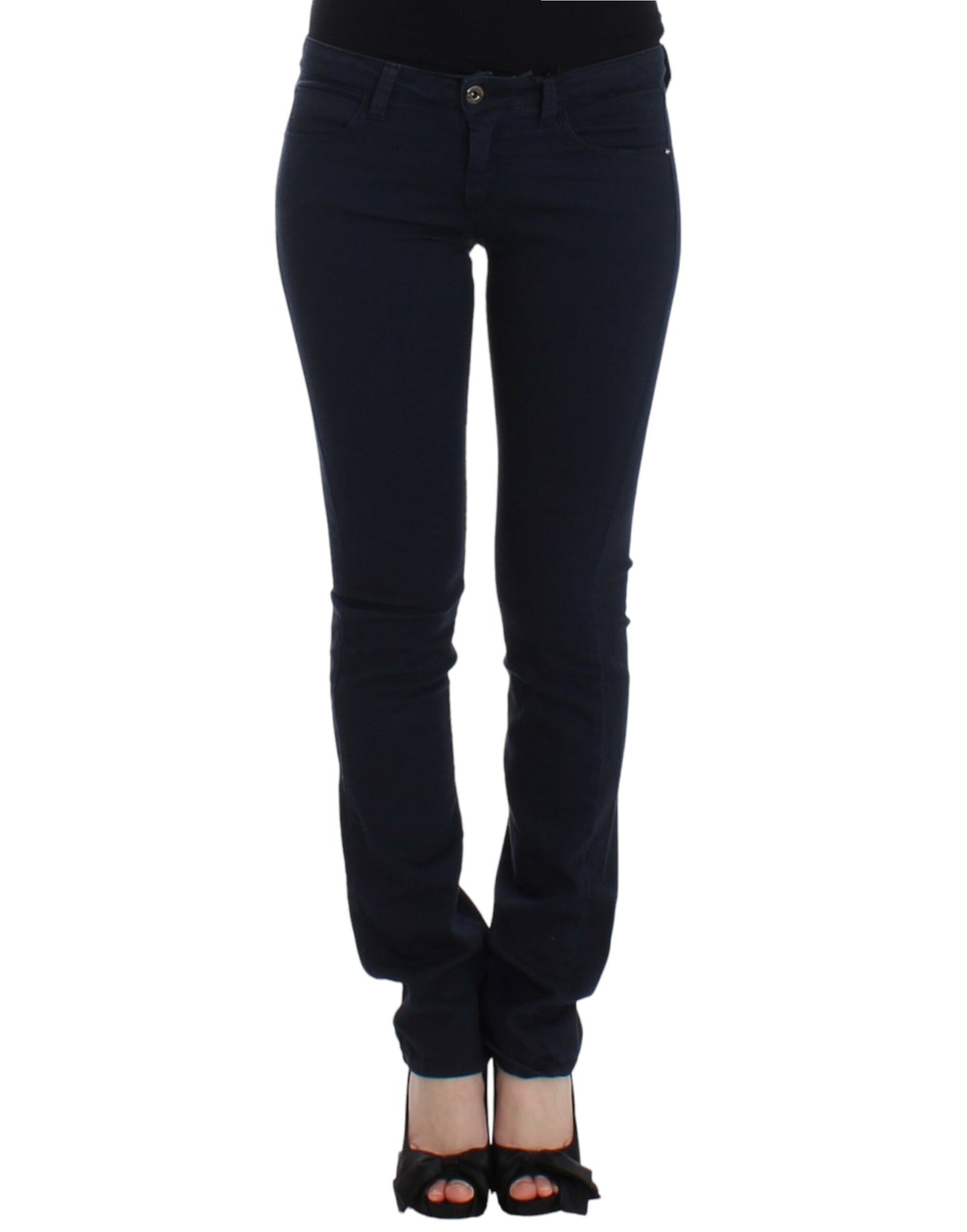 - Chic Blue Straight Leg Denim Delight