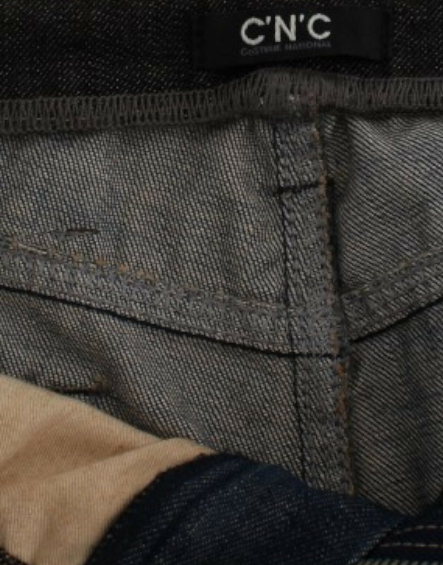 - Chic Straight Leg Blue Denim Jeans